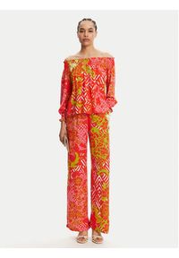 Gaudi Bluzka 511BD45023 Kolorowy Regular Fit. Materiał: wiskoza. Wzór: kolorowy