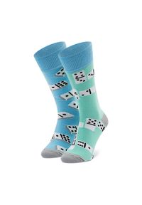 Todo Socks Skarpety wysokie unisex Domino Niebieski. Kolor: niebieski. Materiał: materiał #1