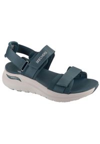 skechers - Sandały damskie, Arch Fit 2.0 - Go-Getter. Kolor: niebieski