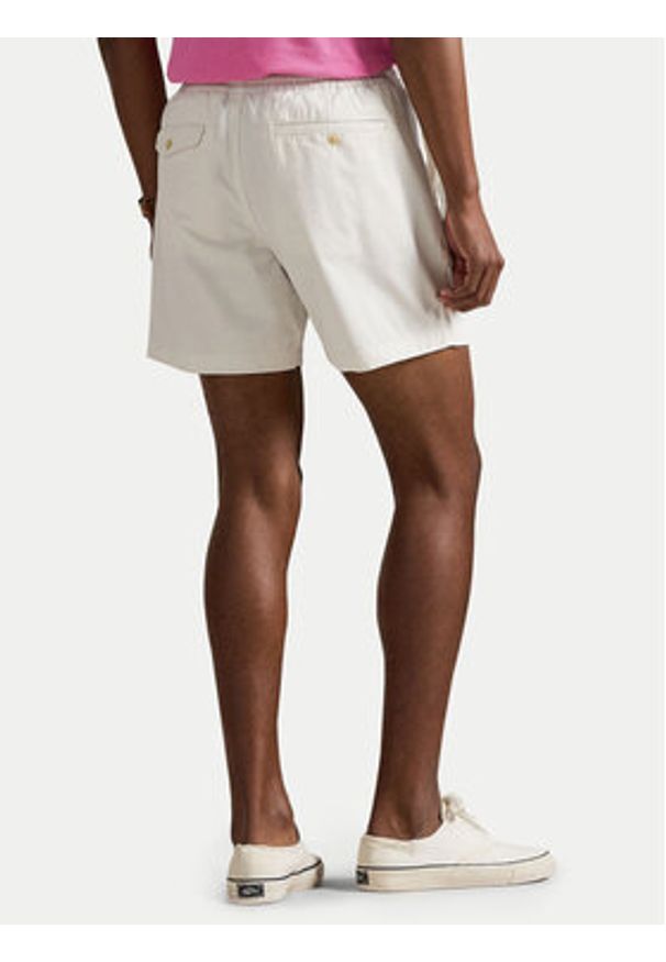 Polo Ralph Lauren Szorty materiałowe 710644995042 Biały Regular Fit. Kolor: biały. Materiał: bawełna