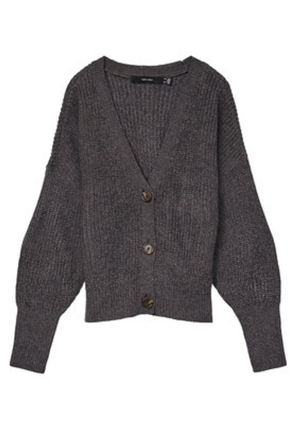 Vero Moda Kardigan Lea 10249632 Szary Regular Fit. Kolor: szary. Materiał: syntetyk