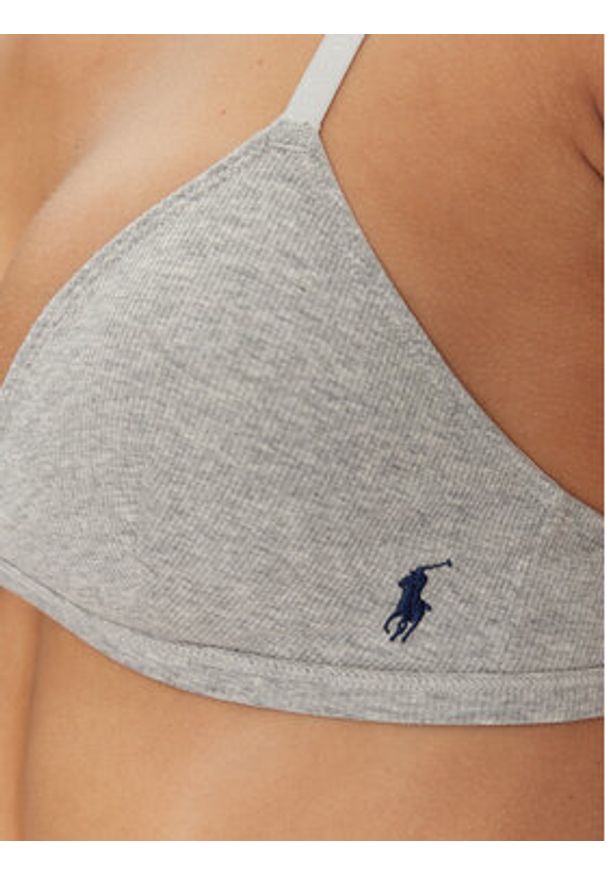 Polo Ralph Lauren Biustonosz bezfiszbinowy 4P0282 Szary. Kolor: szary. Materiał: bawełna