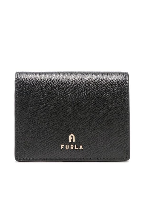 Furla Mały Portfel Damski Camelia WP00304-ARE000-O6000-1-007-20-CN-P Czarny. Kolor: czarny. Materiał: skóra