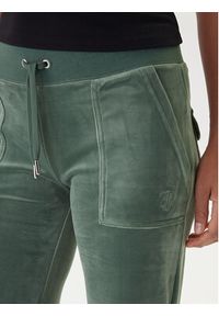Juicy Couture Spodnie dresowe Layla JCSEBJ001 Zielony Flared Leg. Kolor: zielony. Materiał: syntetyk #4