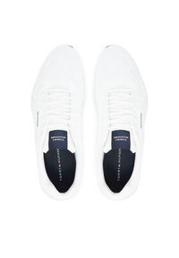 TOMMY HILFIGER - Tommy Hilfiger Sneakersy Modern Comfort Run Knit FM0FM05524 Biały. Kolor: biały. Materiał: materiał. Sport: bieganie #5