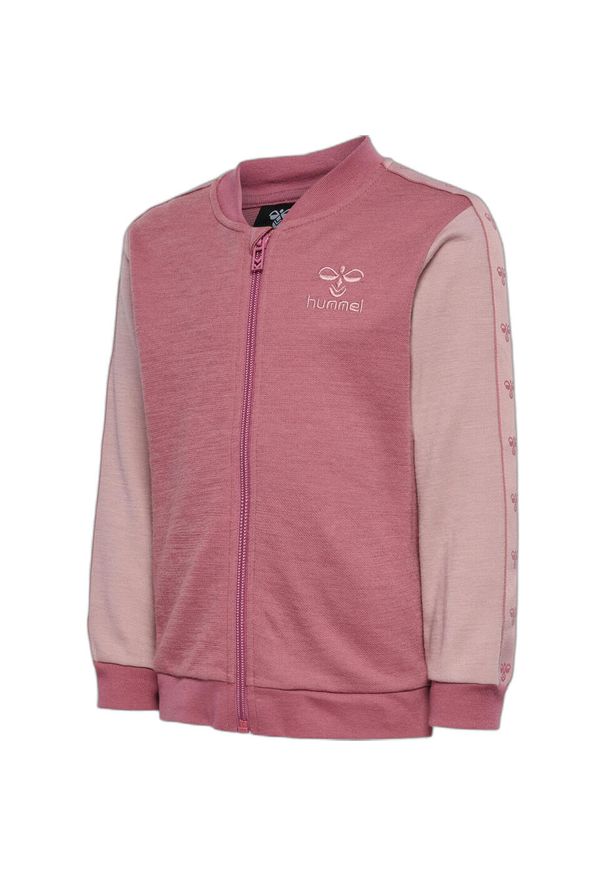 Kurtka dresowa dla dziewczynki niemowlaka Hummel Wulbato. Kolor: różowy. Materiał: dresówka