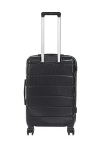 Ochnik - Komplet walizek na kółkach 19'/24'/28'. Kolor: czarny. Materiał: materiał, poliester, guma #8