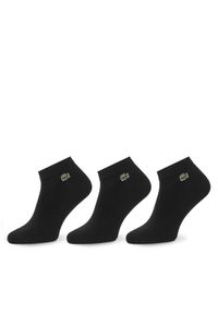 Lacoste Zestaw 3 par niskich skarpet unisex RA2917 Czarny. Kolor: czarny. Materiał: materiał, bawełna