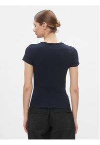 Tommy Jeans T-Shirt Essential DW0DW17383 Granatowy Slim Fit. Kolor: niebieski. Materiał: bawełna #4
