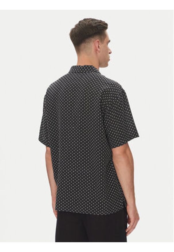 Jack & Jones Koszula Luke 12277185 Czarny Relaxed Fit. Kolor: czarny. Materiał: bawełna
