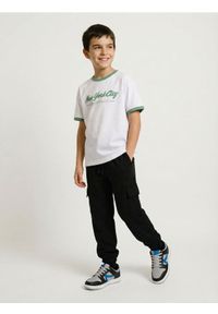 Sinsay - Spodnie straight leg - czarny. Kolor: czarny #1