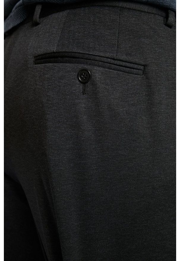 s.Oliver Black Label - Spodnie. Kolor: szary. Materiał: materiał. Wzór: gładki