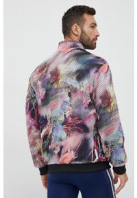 adidas Performance bluza treningowa Melbourne kolor czarny wzorzysta. Kolor: czarny. Materiał: skóra, materiał. Długość rękawa: raglanowy rękaw #7