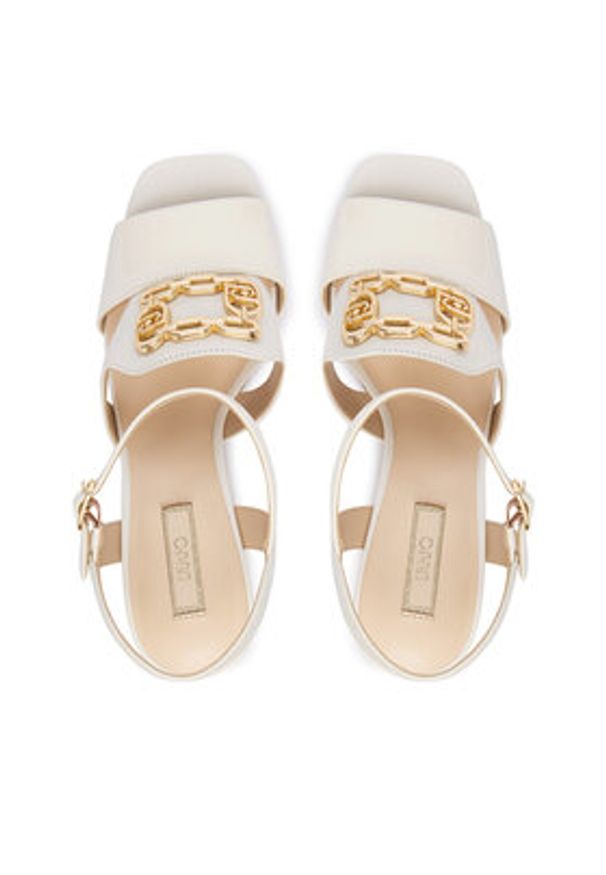 Liu Jo Sandały Brooke 01 SA6051 PX695 Kremowy. Kolor: kremowy. Materiał: skóra