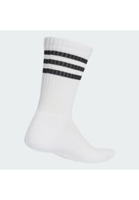 Adidas - 3-Stripes Cushioned Crew Socks 3 Pairs. Kolor: biały, różowy, wielokolorowy. Materiał: materiał