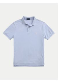 Polo Ralph Lauren Polo 710536856454 Błękitny Slim Fit. Typ kołnierza: polo. Kolor: niebieski. Materiał: bawełna #3