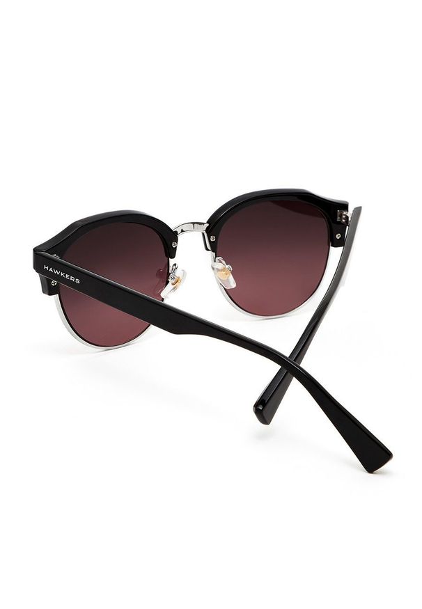 Hawkers - Okulary przeciwsłoneczne DIAMOND BLACK WINE. Kształt: okrągłe. Kolor: różowy