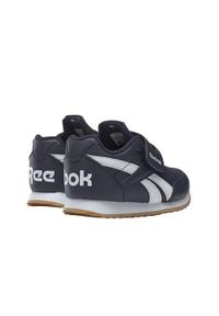 Buty do chodzenia niemowlęce Reebok Royal Classic Jogger 20. Zapięcie: rzepy. Kolor: niebieski. Materiał: syntetyk, tkanina, materiał. Szerokość cholewki: normalna. Model: Reebok Classic, Reebok Royal. Sport: turystyka piesza