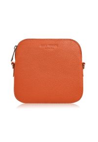 Listonoszka skórzana PAOLO PERUZZI IN-61-OR pomarańczowa. Kolor: pomarańczowy. Sezon: zima, jesień, wiosna, lato. Materiał: skórzane. Rodzaj torebki: na ramię #1