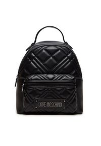 Love Moschino - LOVE MOSCHINO Plecak JC4148PP1LLA000A Czarny. Kolor: czarny. Materiał: skóra