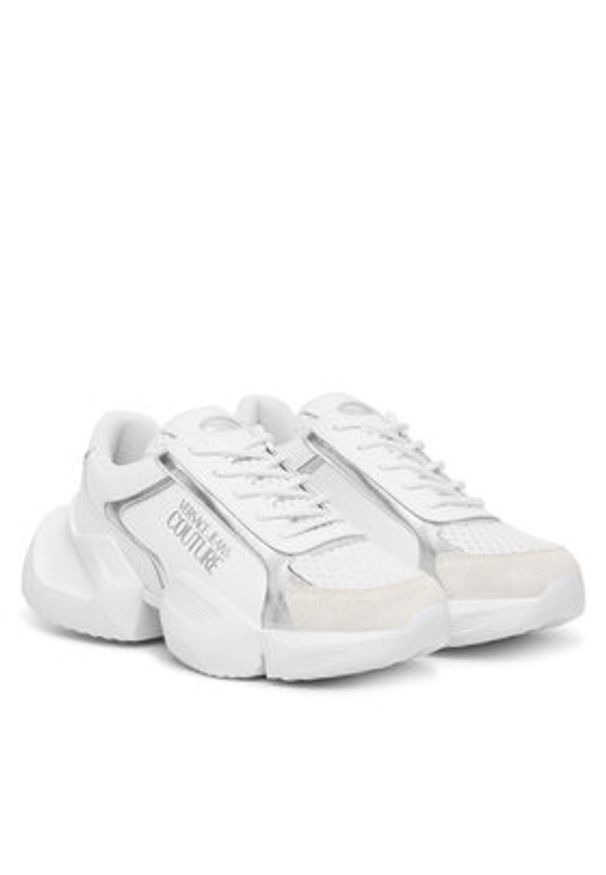 Versace Jeans Couture Sneakersy 80VA3SU3 ZPB78 S03 Biały. Kolor: biały. Materiał: skóra