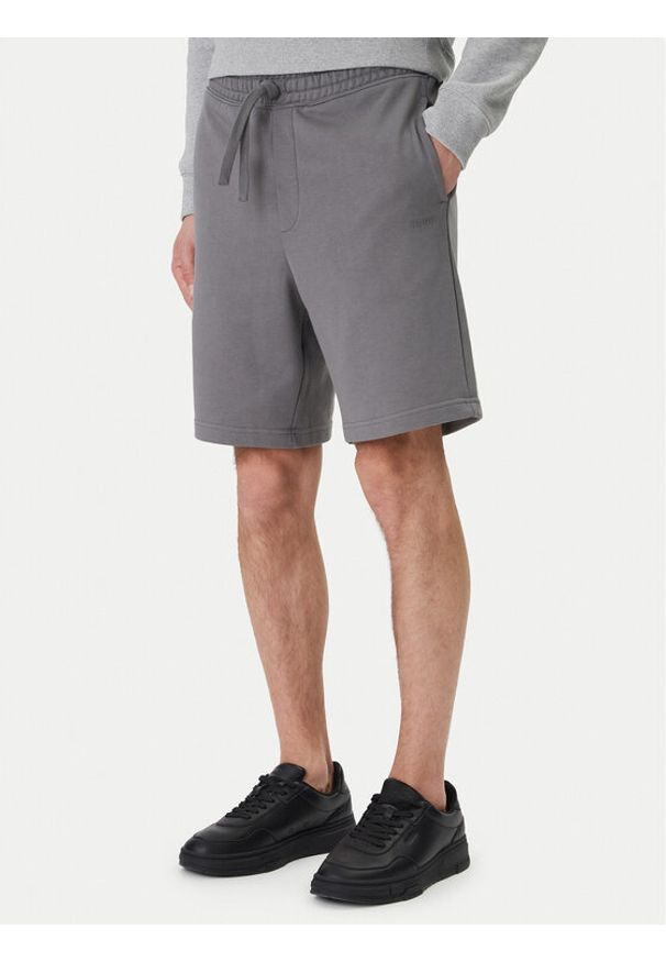 Hugo - HUGO Szorty sportowe Dayono 50530696 Szary Relaxed Fit. Kolor: szary. Materiał: bawełna. Styl: sportowy