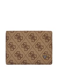 Guess Duży Portfel Męski SMMALL LEA27 Brązowy. Kolor: brązowy. Materiał: skóra