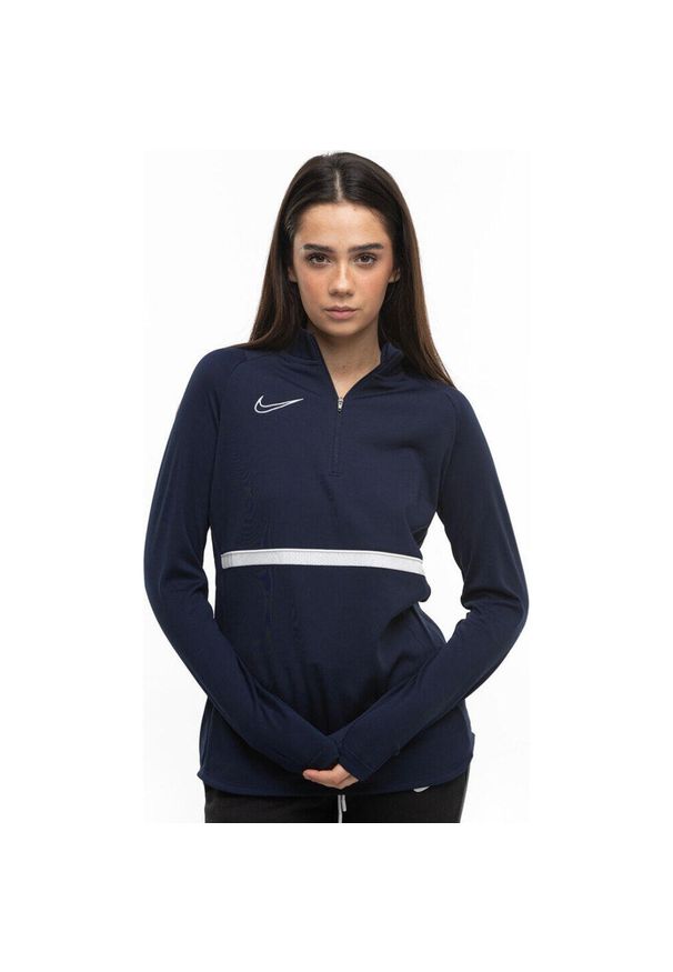 Bluza sportowa damska Nike Dri-FIT Academy. Kolor: niebieski, pomarańczowy. Technologia: Dri-Fit (Nike)