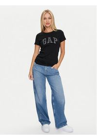 GAP - Gap Top 268820-11 Czarny Regular Fit. Kolor: czarny. Materiał: bawełna