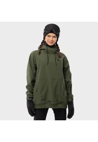 SIROKO - Damska kurtka snowboardowa Sporty zimowe Siroko W1-W Kilimanjaro. Kolor: zielony. Sezon: zima. Sport: snowboard