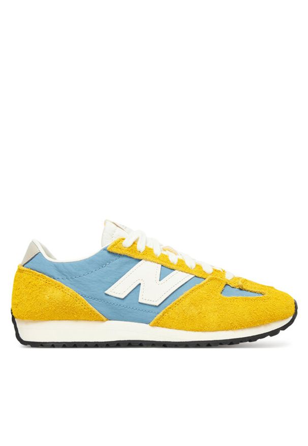 New Balance Sneakersy U471VBC W Żółty. Kolor: żółty. Materiał: skóra, zamsz