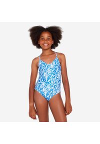 Kostium kąpielowy jednoczęściowy surfingowy dla dzieci Decathlon 500 Caly. Kolor: niebieski. Materiał: poliester, materiał, elastan #1