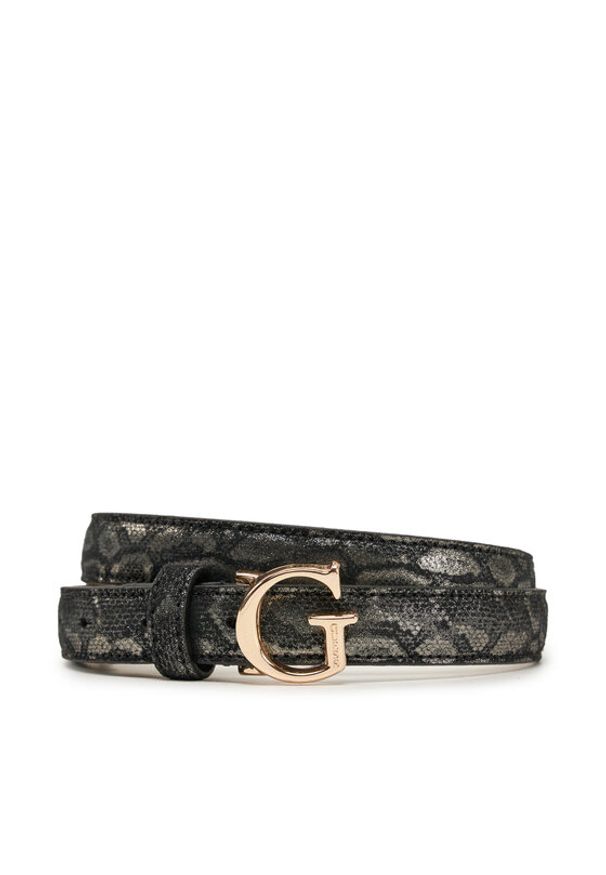 Guess Pasek Damski BW9222 P5220 Czarny. Kolor: czarny. Materiał: skóra