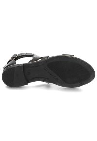 Czarne Sandały Lemar Wygodne Skórzane Buty. Kolor: czarny. Materiał: skóra #2