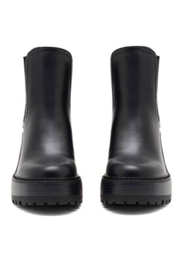 Nine West Botki SAILA 13151A Czarny. Kolor: czarny. Materiał: materiał