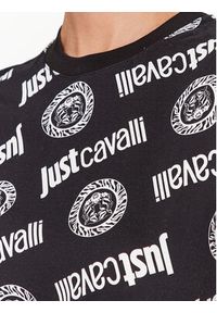 Just Cavalli T-Shirt 75PAH610 Czarny Regular Fit. Kolor: czarny. Materiał: bawełna