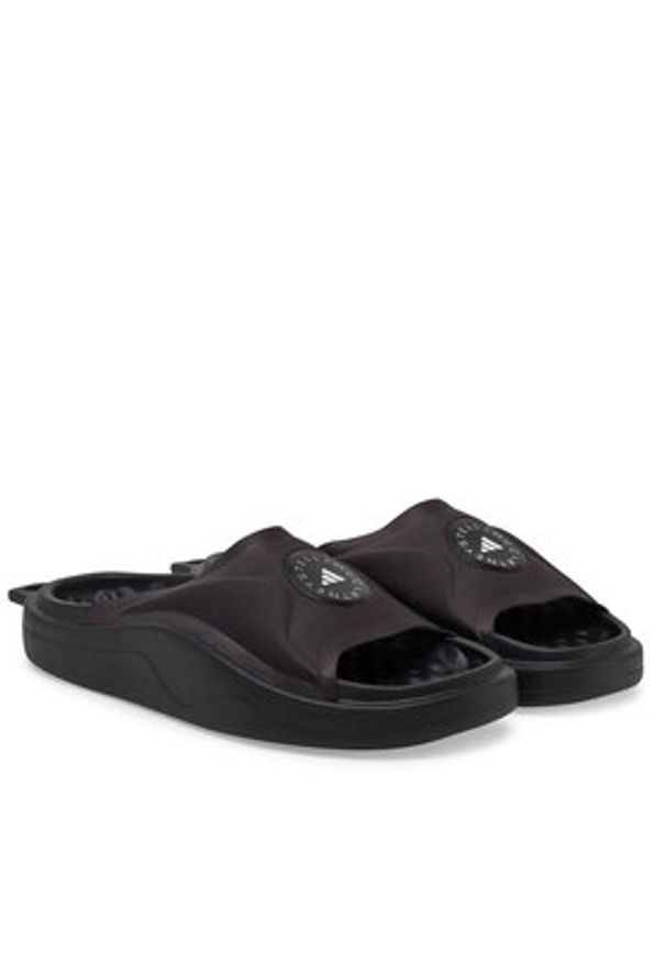 Adidas by Stella McCartney - adidas by Stella McCartney Klapki Slide JS0265 Czarny. Kolor: czarny. Materiał: materiał