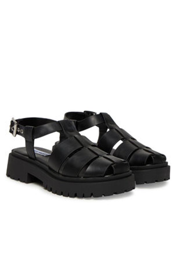 Steve Madden Sandały Market SM11003808 Czarny. Kolor: czarny. Materiał: skóra