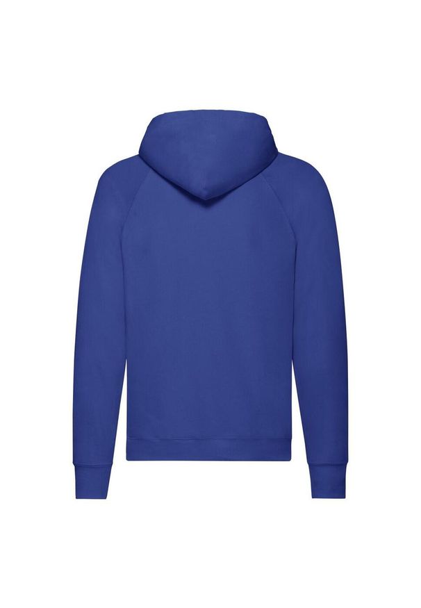 FRUIT OF THE LOOM - Lekka Męska Bluza Z Kapturem. Typ kołnierza: kaptur. Kolor: niebieski