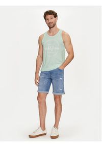 Jack & Jones - Jack&Jones Tank top Jjforest 12248622 Turkusowy Standard Fit. Kolor: turkusowy. Materiał: syntetyk, bawełna #5