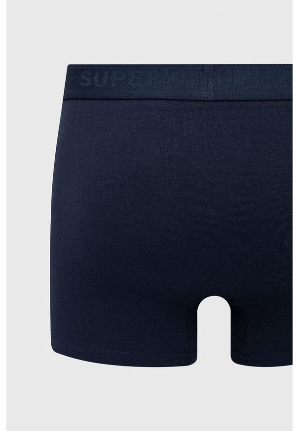 Superdry Bokserki (3-pack) męskie kolor granatowy. Kolor: niebieski. Materiał: bawełna