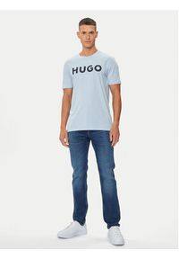 Hugo T-Shirt Dulivio 50467556 Niebieski Regular Fit. Kolor: niebieski. Materiał: bawełna
