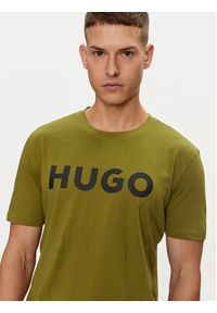 Hugo T-Shirt Dulivio 50467556 Zielony Regular Fit. Kolor: zielony. Materiał: bawełna #3