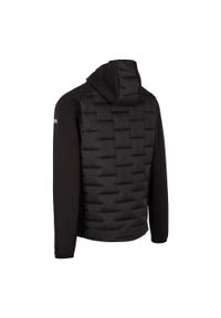 TRESPASS - Bluza Z Kapturem Męska Hybrydowa Heber. Typ kołnierza: kaptur. Kolor: czarny. Styl: sportowy. Sport: turystyka piesza