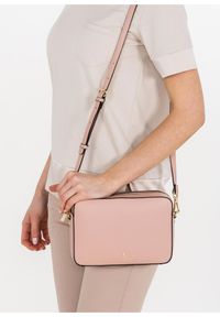 Ochnik - Różowa torebka damska. Kolor: różowy. Materiał: skórzane. Rodzaj torebki: na ramię #6