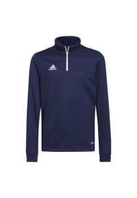 Adidas - Bluza piłkarska dla dzieci adidas Entrada 22 Training Top. Kolor: niebieski. Sport: piłka nożna