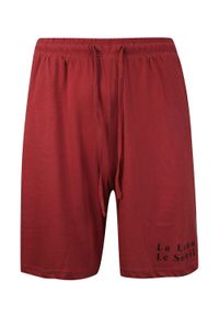Brave Soul - Piżama Męska, Czerwona Dwuczęściowa, Koszulka Krótki Rękaw, Krótkie Spodnie, Bawełniana. Kolor: czerwony. Materiał: bawełna. Długość: krótkie #3