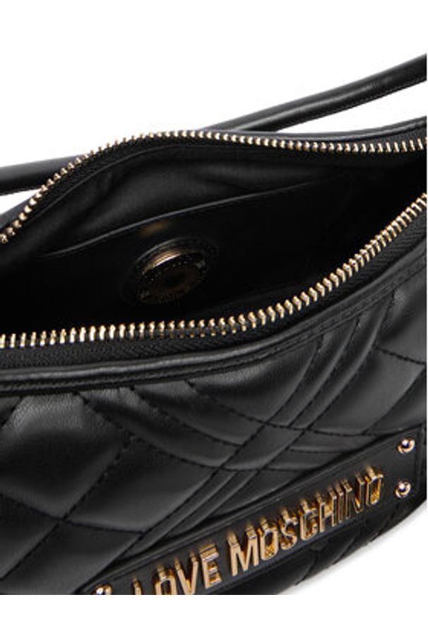 Love Moschino - LOVE MOSCHINO Torebka JC4110PP0NLA0000 Czarny. Kolor: czarny. Materiał: skórzane