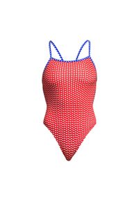 FUNKITA - Strój pływacki jednoczęściowy damski Funkita Strength One Piece. Kolor: czerwony, wielokolorowy
