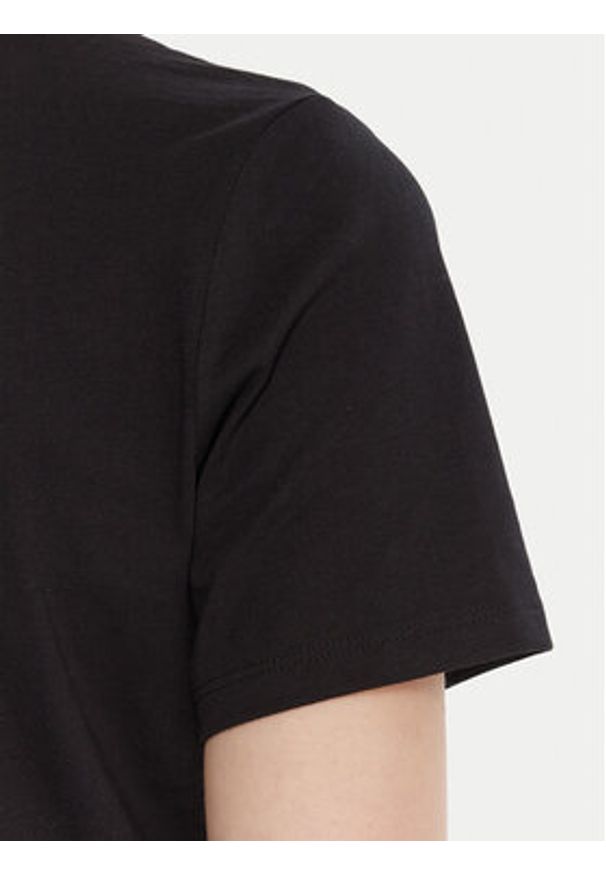 BOSS T-Shirt C_Elogo 50551428 Czarny Slim Fit. Kolor: czarny. Materiał: bawełna
